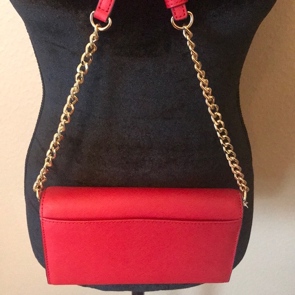 Michael Kors Jet Set Travel Red Crossbody - Picture 3 of 3